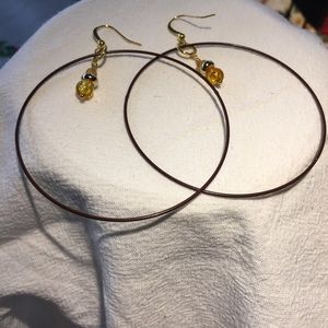 Handcrafted hoop earrings